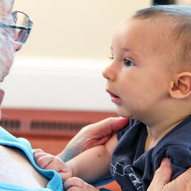 Holding a Baby in a Moving Way
