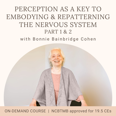 Perception as a Key to Embodying and Repatterning the Nervous System Part 1 and 2 (2023 Spring Series and The Role of the Brain)